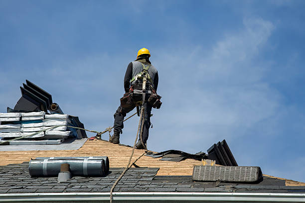 Professional Metal Roofing technician working in Vassar, MI